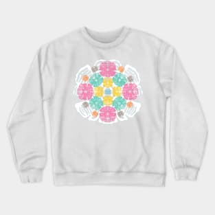 Flower Bowl - Paper cut patterns Crewneck Sweatshirt